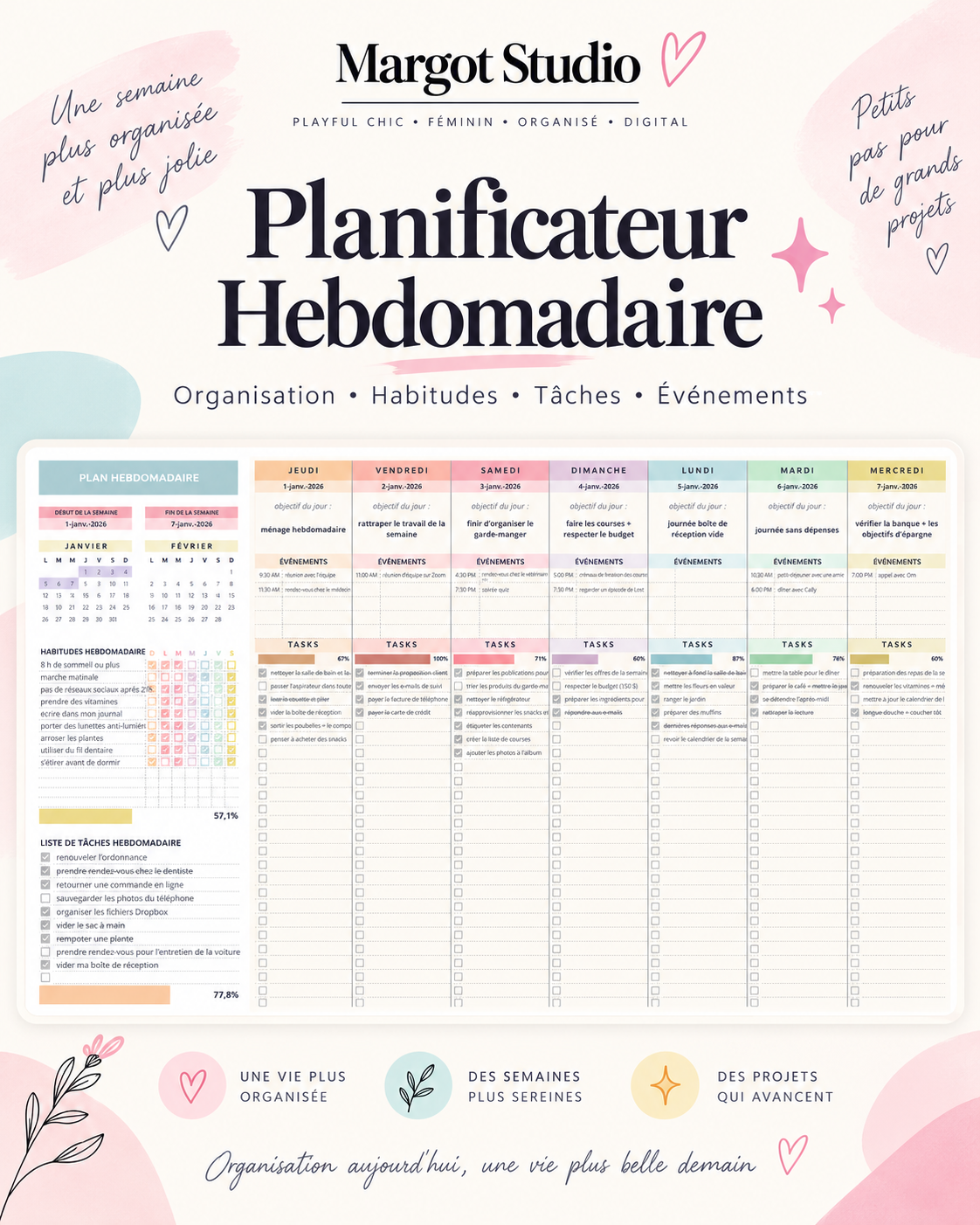 Planificateur hebdomadaire