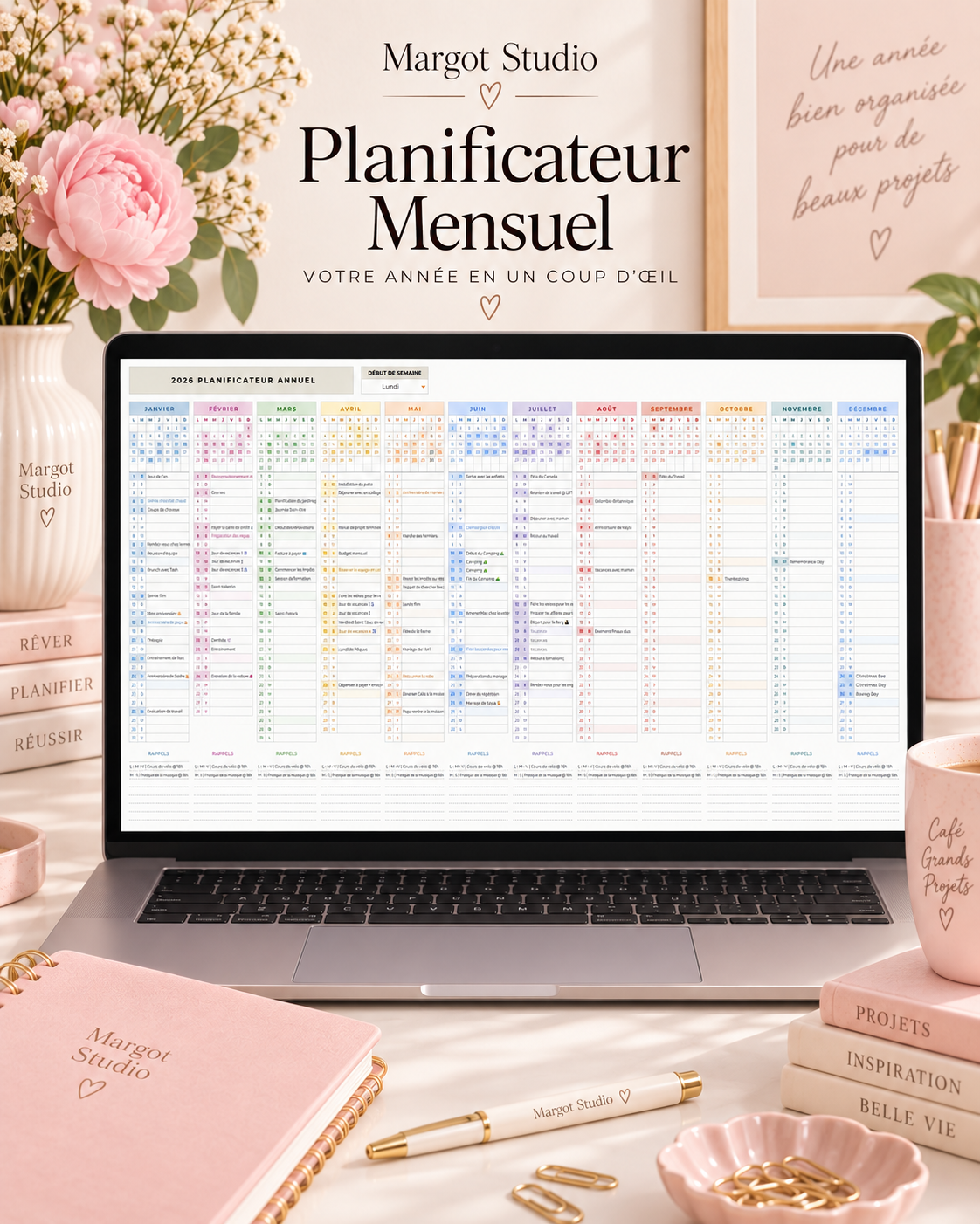 Planificateur mensuel